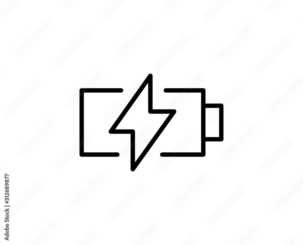 Powerbank line icon Powerbank line icon