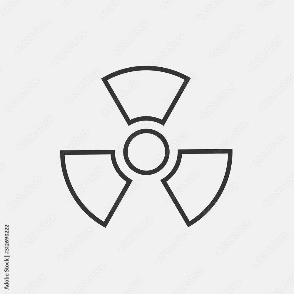 radiation icon vector for web and graphic design radiation icon vector for web and graphic design