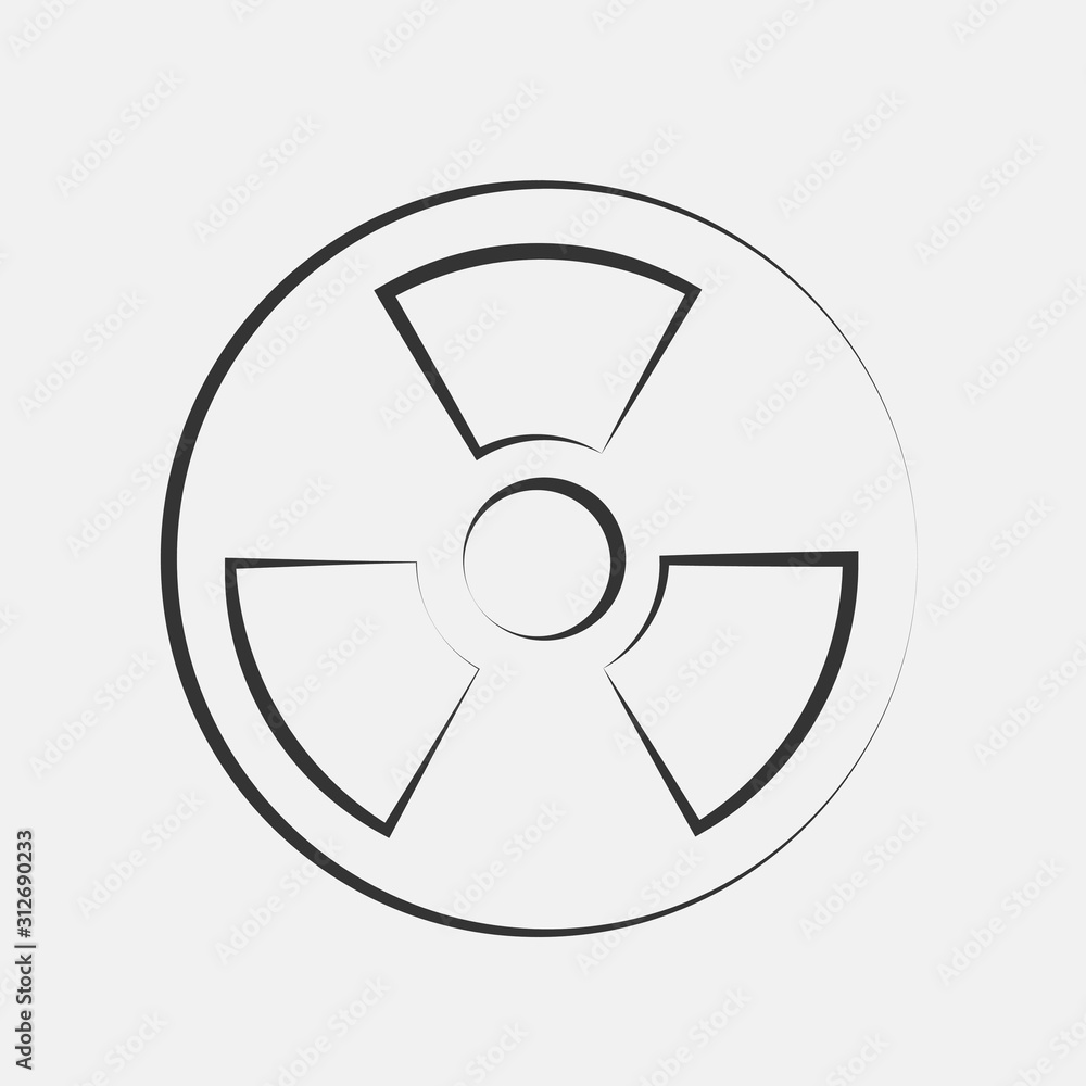 radiation icon vector for web and graphic design radiation icon vector for web and graphic design