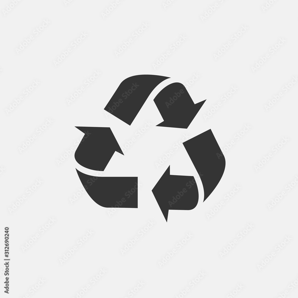 recycle icon vector for web and graphic design recycle icon vector for web and graphic design