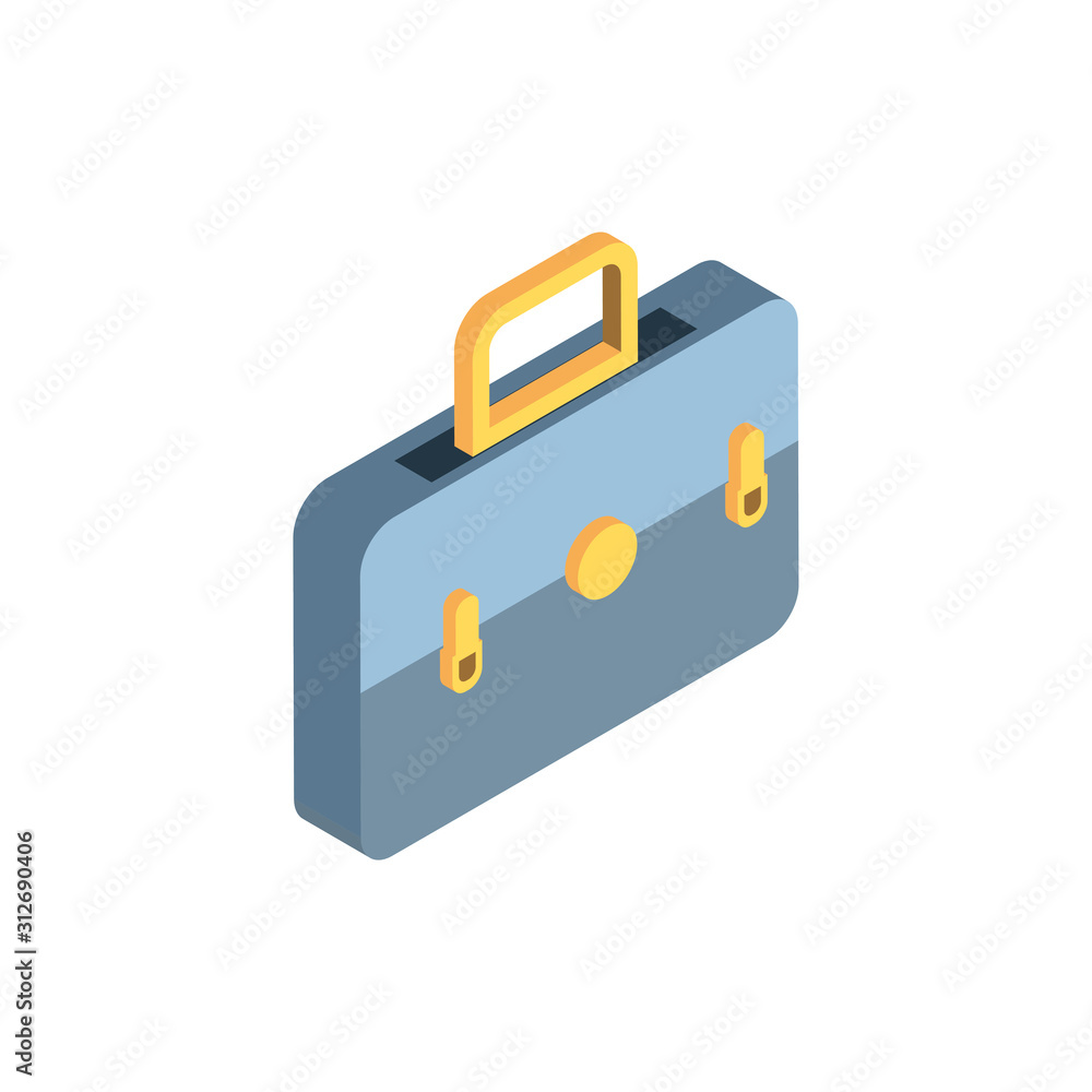 Isolated suitcase bag vector design Isolated suitcase bag vector design