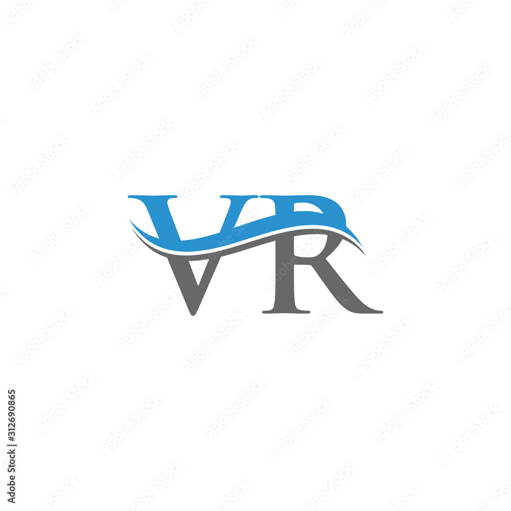 VR V R letter logo design. Initial letter VR linked - stock vector 6010764  | Crushpixel