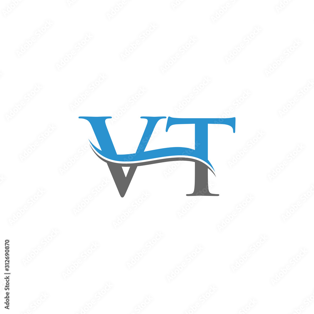 Monogram VT Logo Design Graphic by Greenlines Studios · Creative Fabrica
