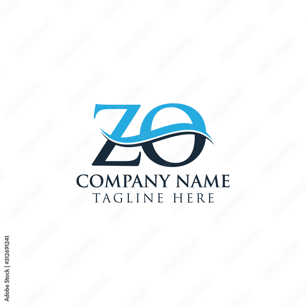 Initial ZO Letter Linked Logo Vector Template. Creative Letter ZO Logo Vector. Initial ZO Letter Linked Logo Vector Template. Creative Letter ZO Logo Vector.
