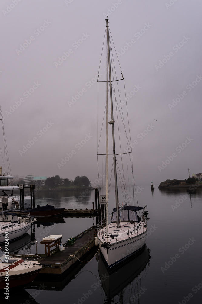Yacht in the Fog Yacht in the Fog