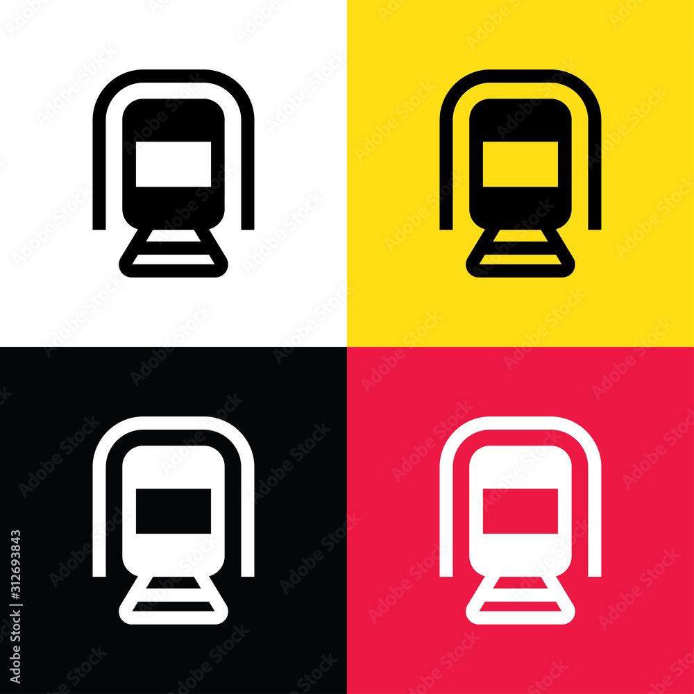 Train icon illustration isolated vector sign symbol