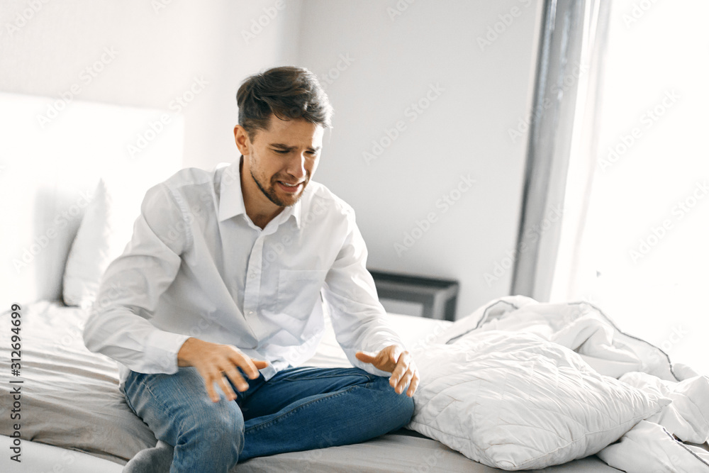 man sitting on sofa and watching tv man sitting on sofa and watching tv