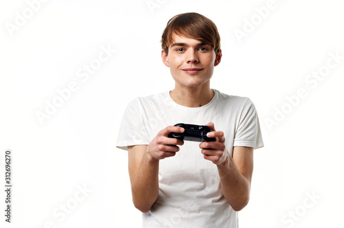 man with joystick playing video games © SHOTPRIME STUDIO