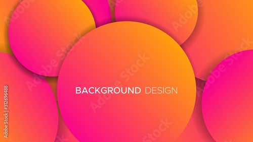  Gradient circle abstract  background design