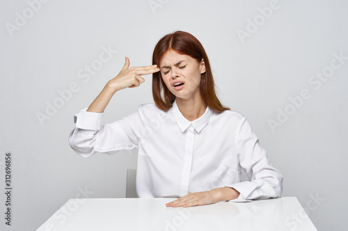 young woman in office