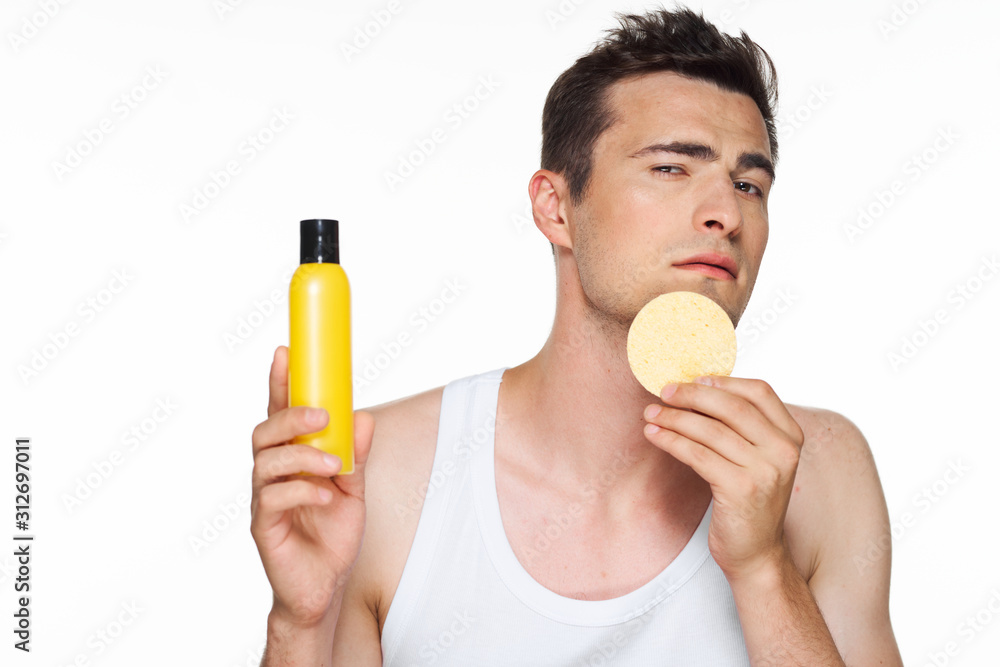 man drinking orange juice isolated on white man drinking orange juice isolated on white