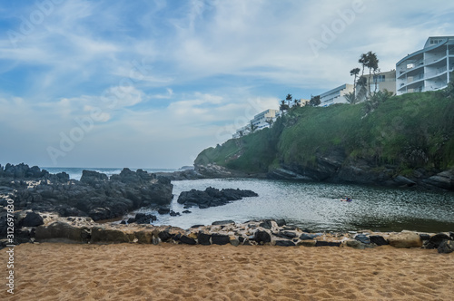 Pristine and natural Salt rock tidal pool in Dolphin coast Ballito Kwazulu Natal South Africa photo