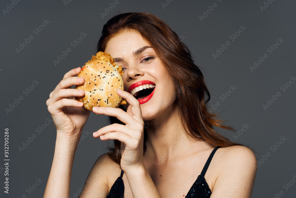 woman with cake