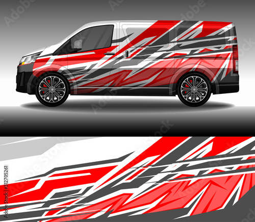 Wrap car decal design vector  custom livery race rally car vehicle sticker and tinting.