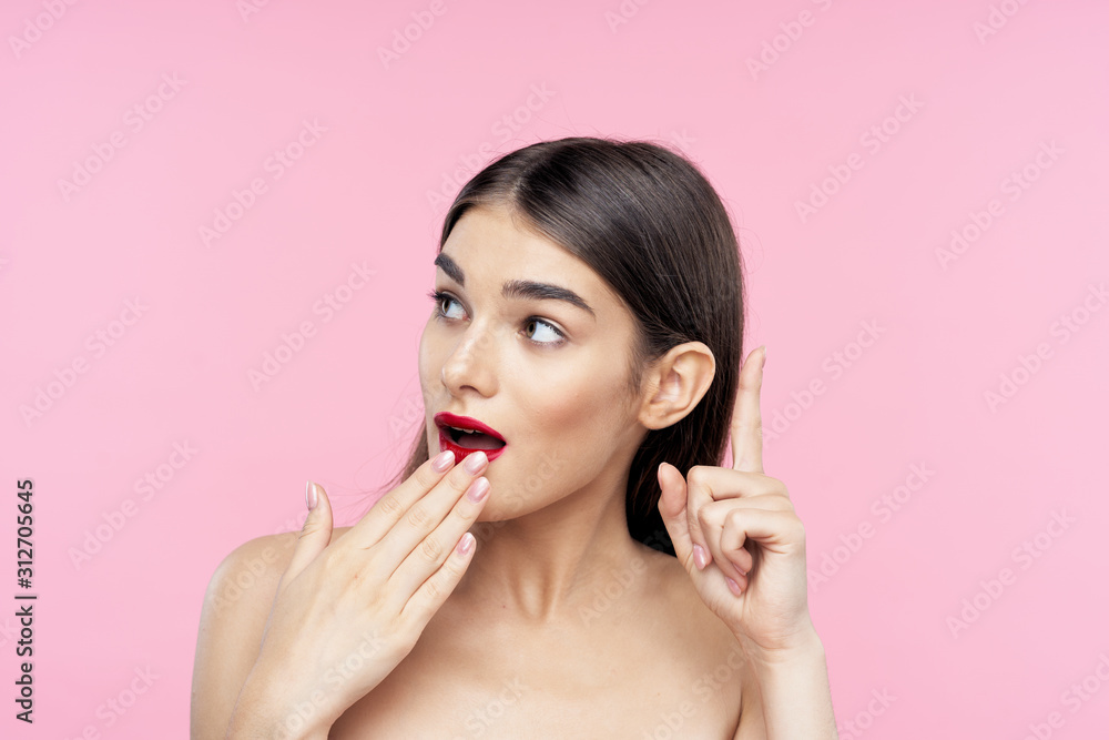 beautiful woman bare shoulders clean skin beautiful woman bare shoulders clean skin