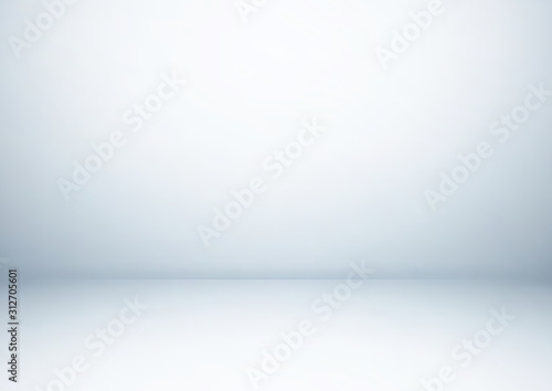 Empty gray studio room background, used for display or montage of product, vector illustration.