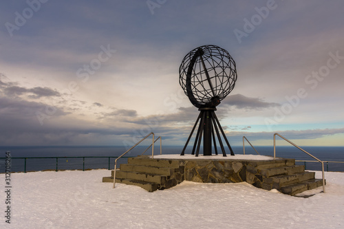 the globe that marks Europe's norther point 