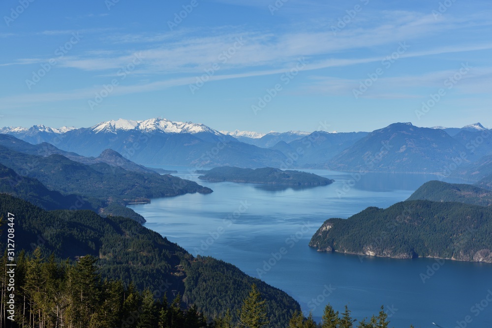 Harrison Lake viewed from top of Campbell Lake Trail
