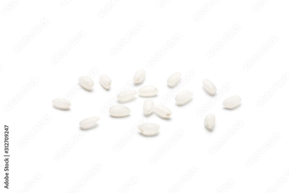 The rice of northeast China, Isolated on white background. The rice of northeast China, Isolated on white background.