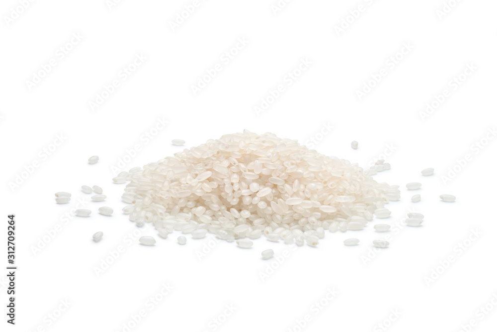 The rice of northeast China, Isolated on white background. The rice of northeast China, Isolated on white background.