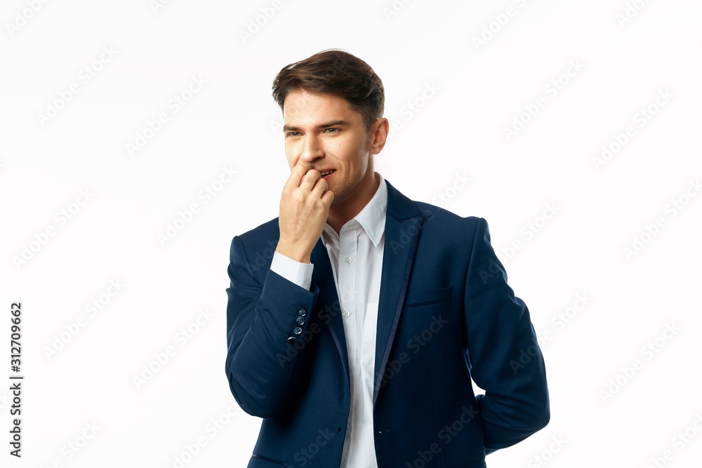 portrait of a businessman isolated on white portrait of a businessman isolated on white