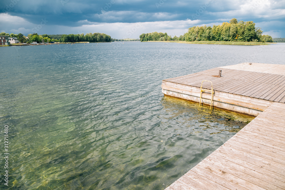 Trakai Historical National Park, Galve lake at summer in Lithuania