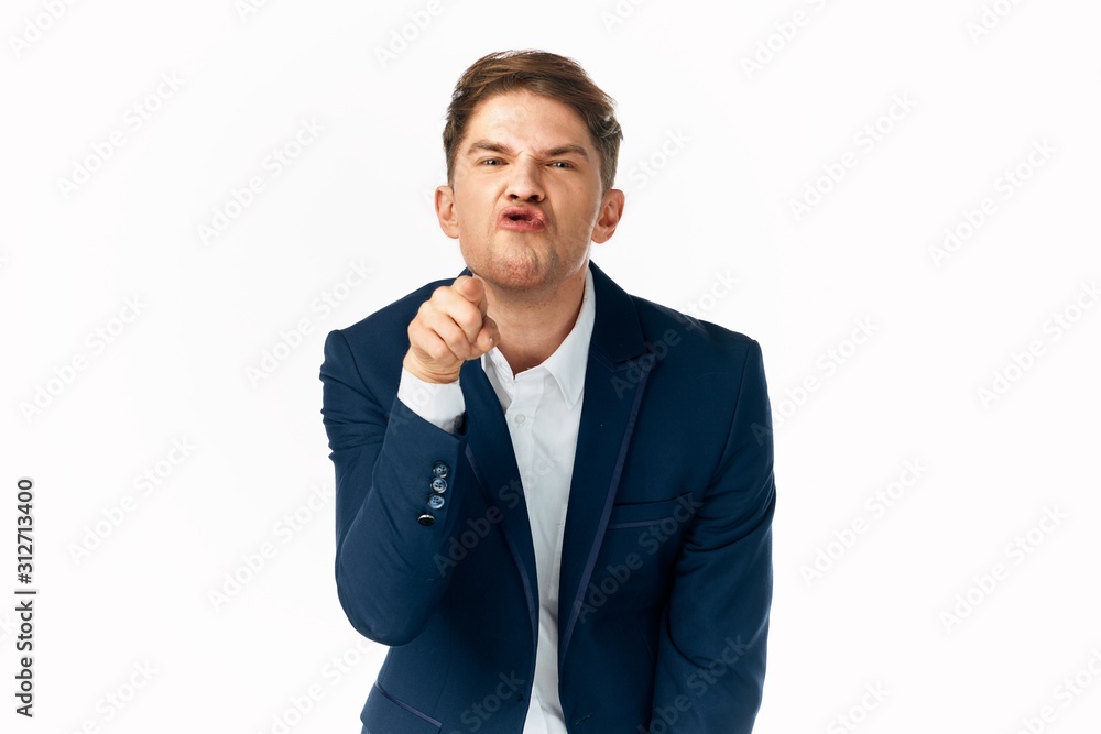 portrait of a businessman isolated on white portrait of a businessman isolated on white
