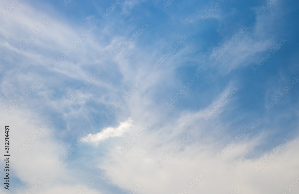 Summer thunderstorm clouds gather in the Highveld sky in Gauteng South Africa image for background use in horizontal format with copy space