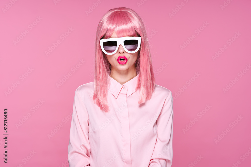 portrait of young woman in sunglasses portrait of young woman in sunglasses