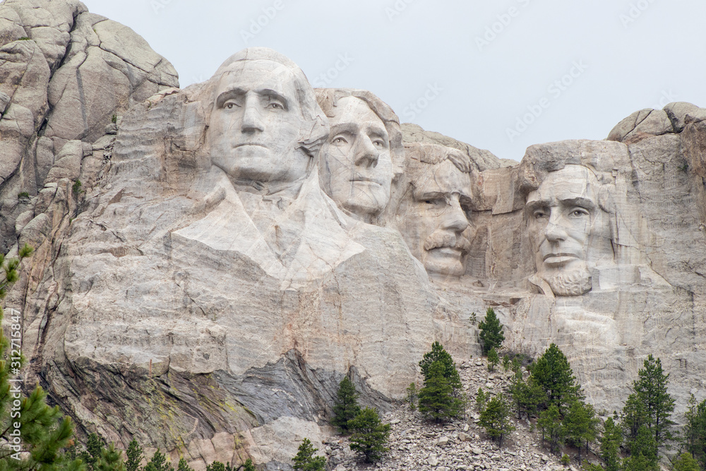 Mount Rushmore National Memorial Keystone, South Dakota, United States July 4, 2019 Mt Rushmore 