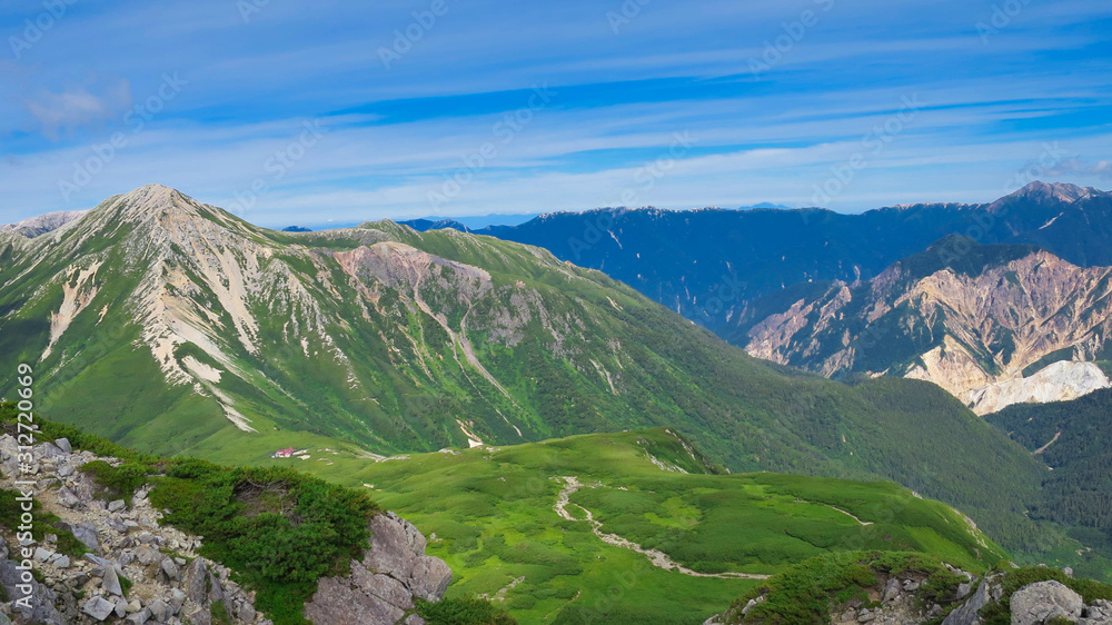 Obraz premium 北アルプス 裏銀座 眺望 絶景