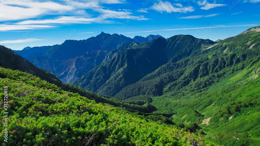 Obraz premium 北アルプス 裏銀座 槍ヶ岳