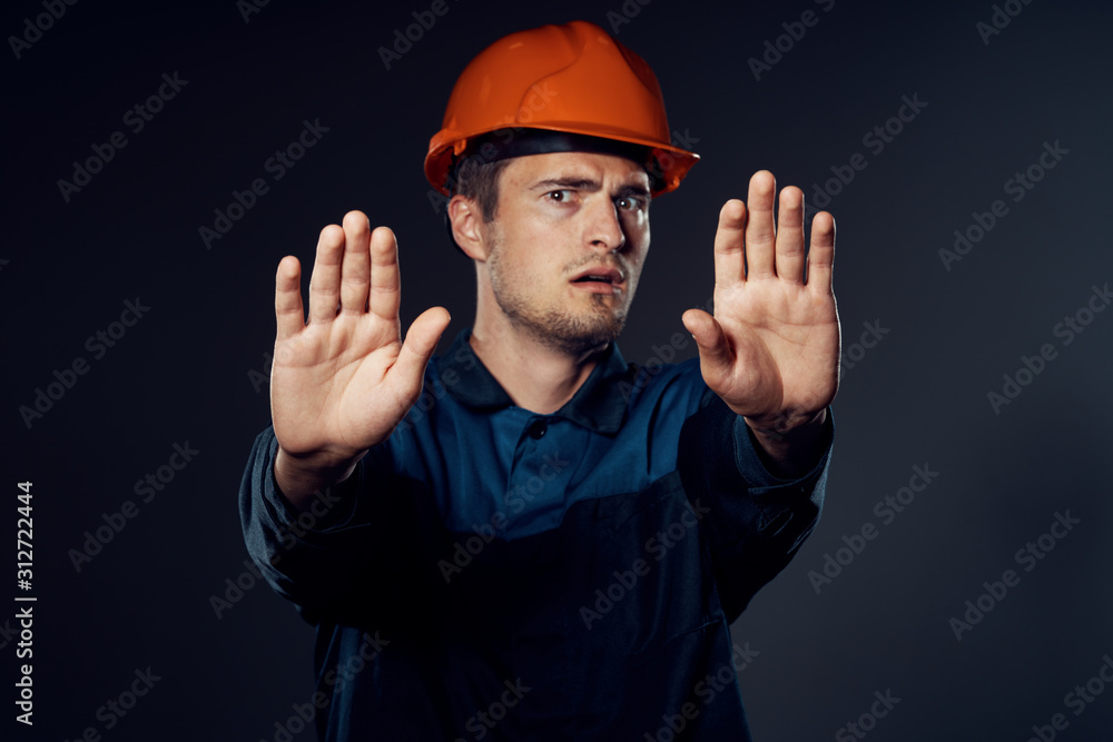 portrait of young man in a helmet portrait of young man in a helmet
