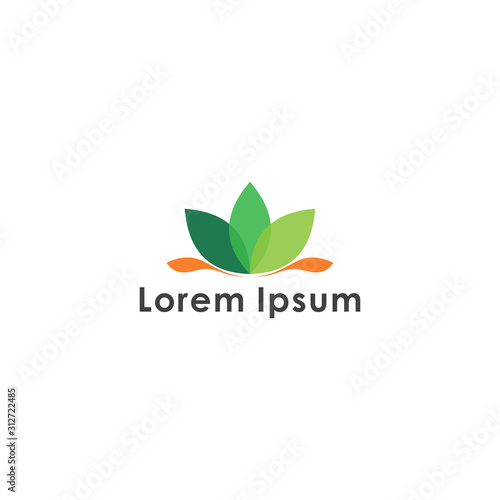 Abstract leaf logo | Vector leaf | logo design | for template.