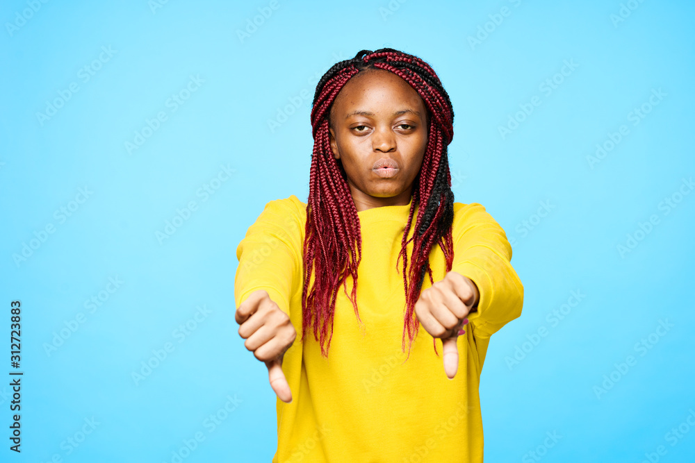 happy woman with thumbs up happy woman with thumbs up