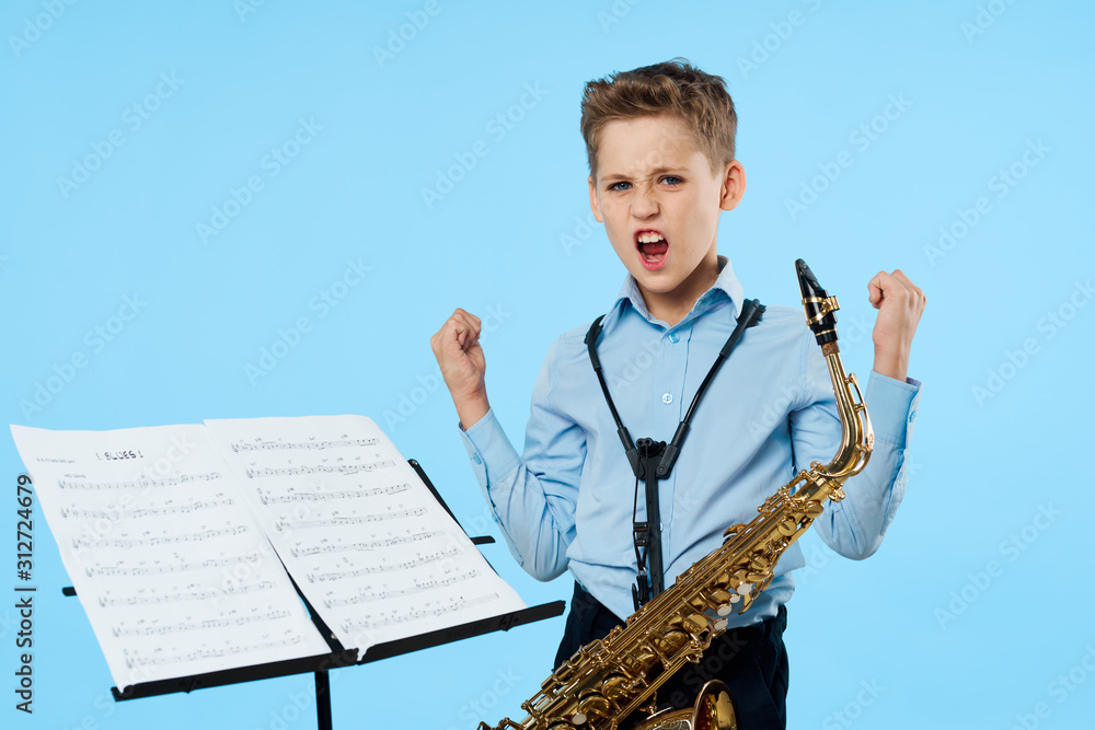 Fototapeta premium young man with guitar