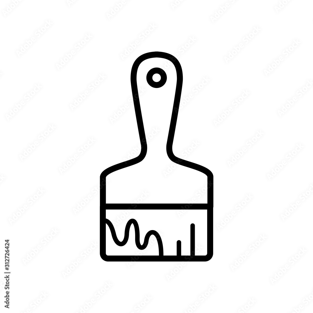 Paintbrush icon vector Paintbrush icon vector