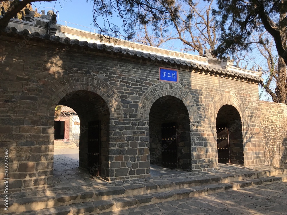 Old Stone Gate at Penglai Pavilion