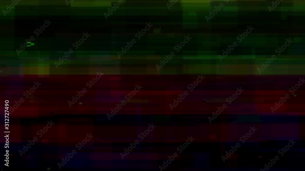 Defects and interference of the video signal. The effects of noise and malfunction of the TV, computer. Glitches and static noise background of video transmission Defects and interference of the video signal. The effects of noise and malfunction of the TV, computer. Glitches and static noise background of video transmission