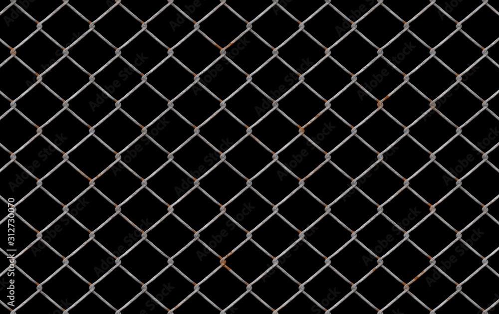 chainlink fence on black chainlink fence on black