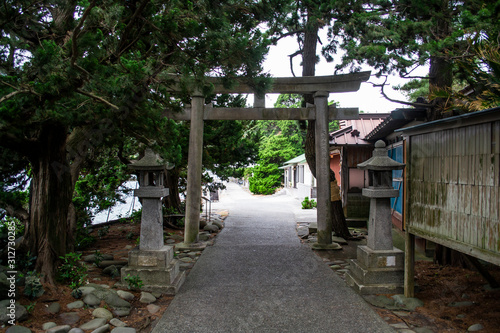 Japanese Temple Torii Gate in Izu © Martin