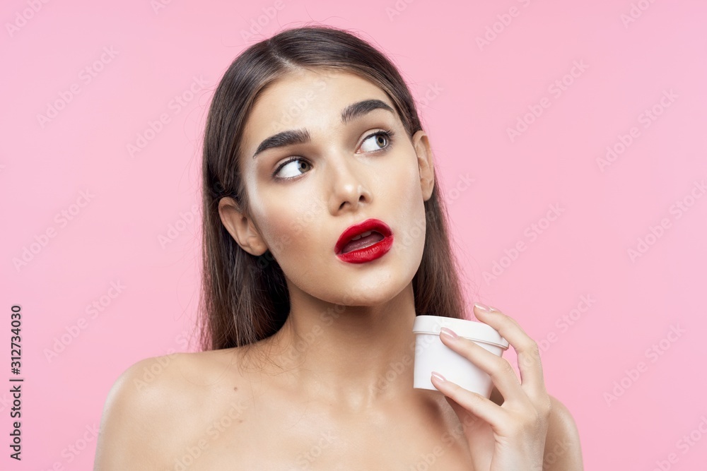 beautiful woman bare shoulders clean skin beautiful woman bare shoulders clean skin