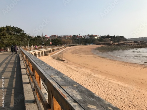 View of Sidewalk along with Beach