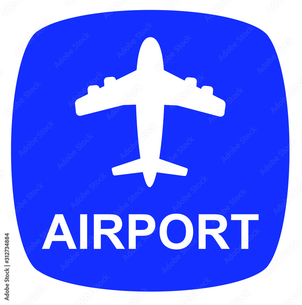 Fototapeta premium airplane icon