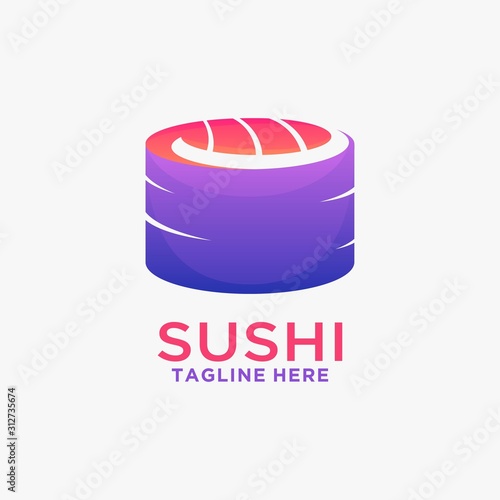 Creative sushi logo design