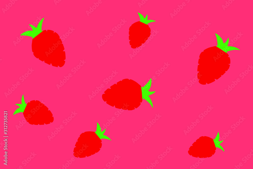 seamless pattern with strawberry seamless pattern with strawberry