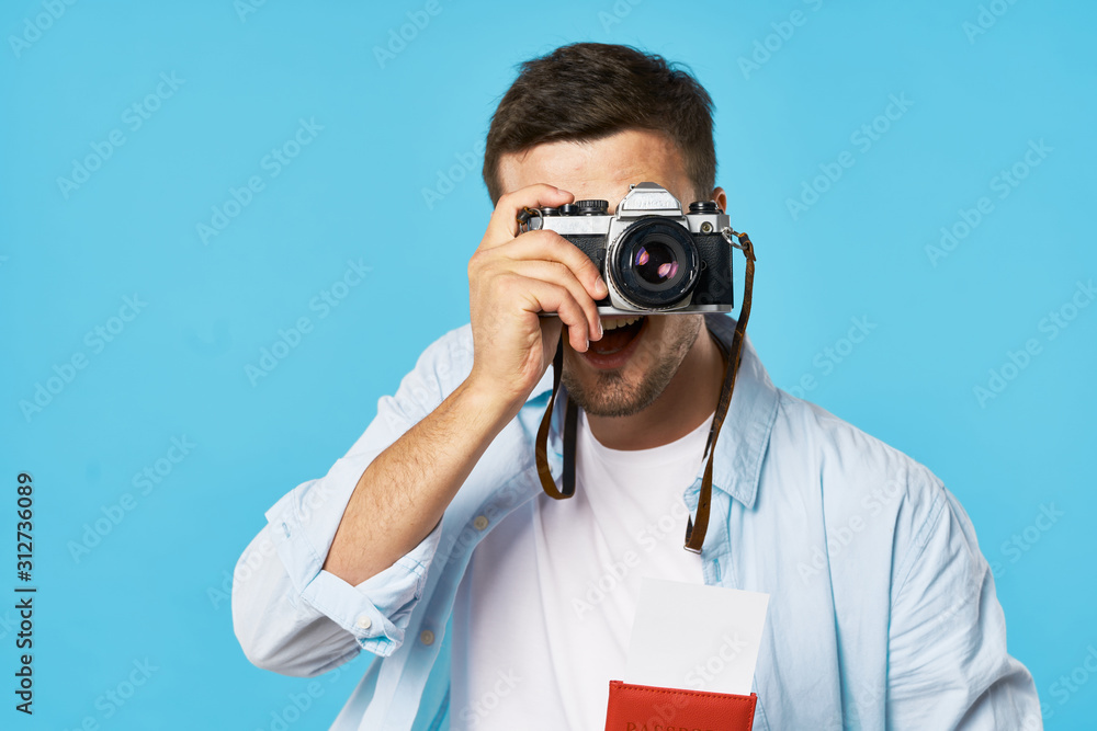 man looking through binoculars man looking through binoculars