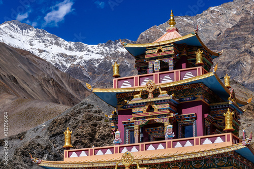 Gue Monastery near  Tabo, at Lahaul Spiti region Himachal Pradesh India photo
