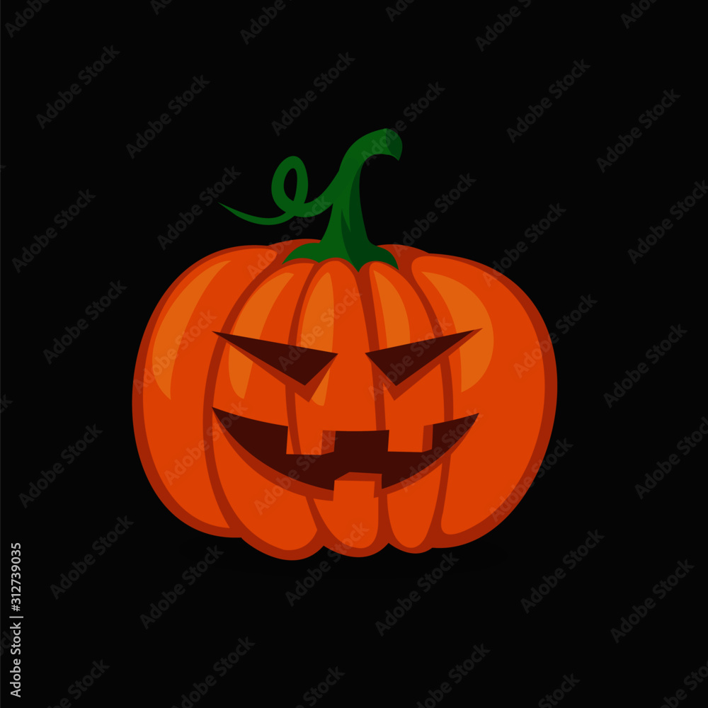 Pumpkin Halloween Icon Vector Pumpkin Halloween Icon Vector