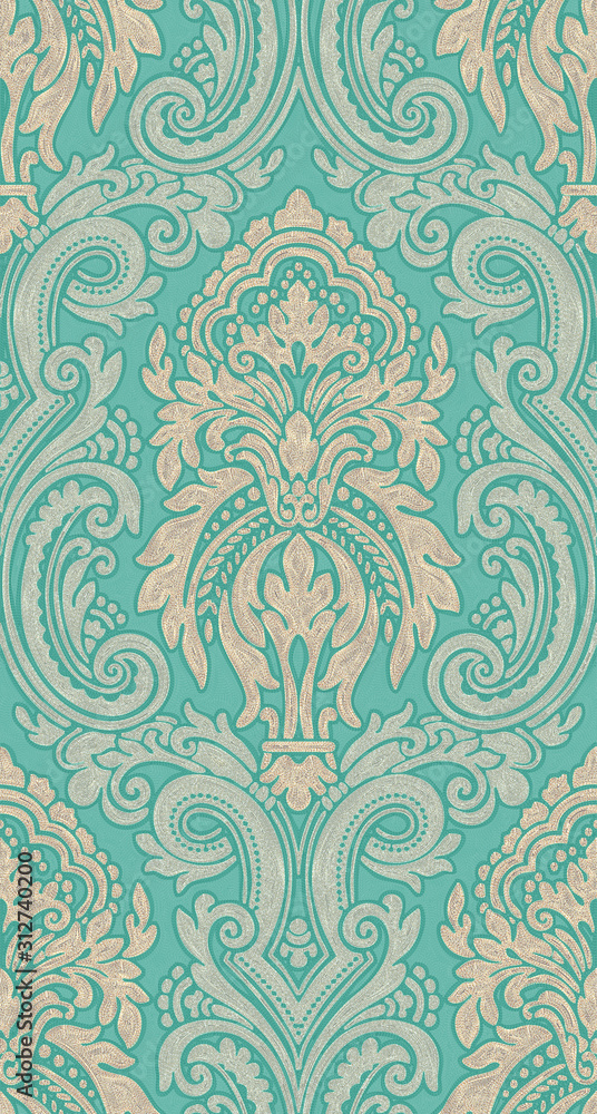 Seamless pattern with golden baroque leaves,seamless patch for scarfs, print, fabric. Seamless pattern with golden baroque leaves,seamless patch for scarfs, print, fabric.